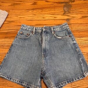 Zara Light Blue Jean Shorts